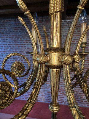 gilded bronze chandelier