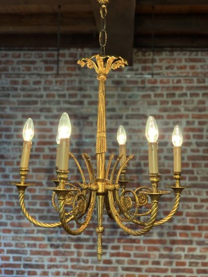 gilded bronze chandelier